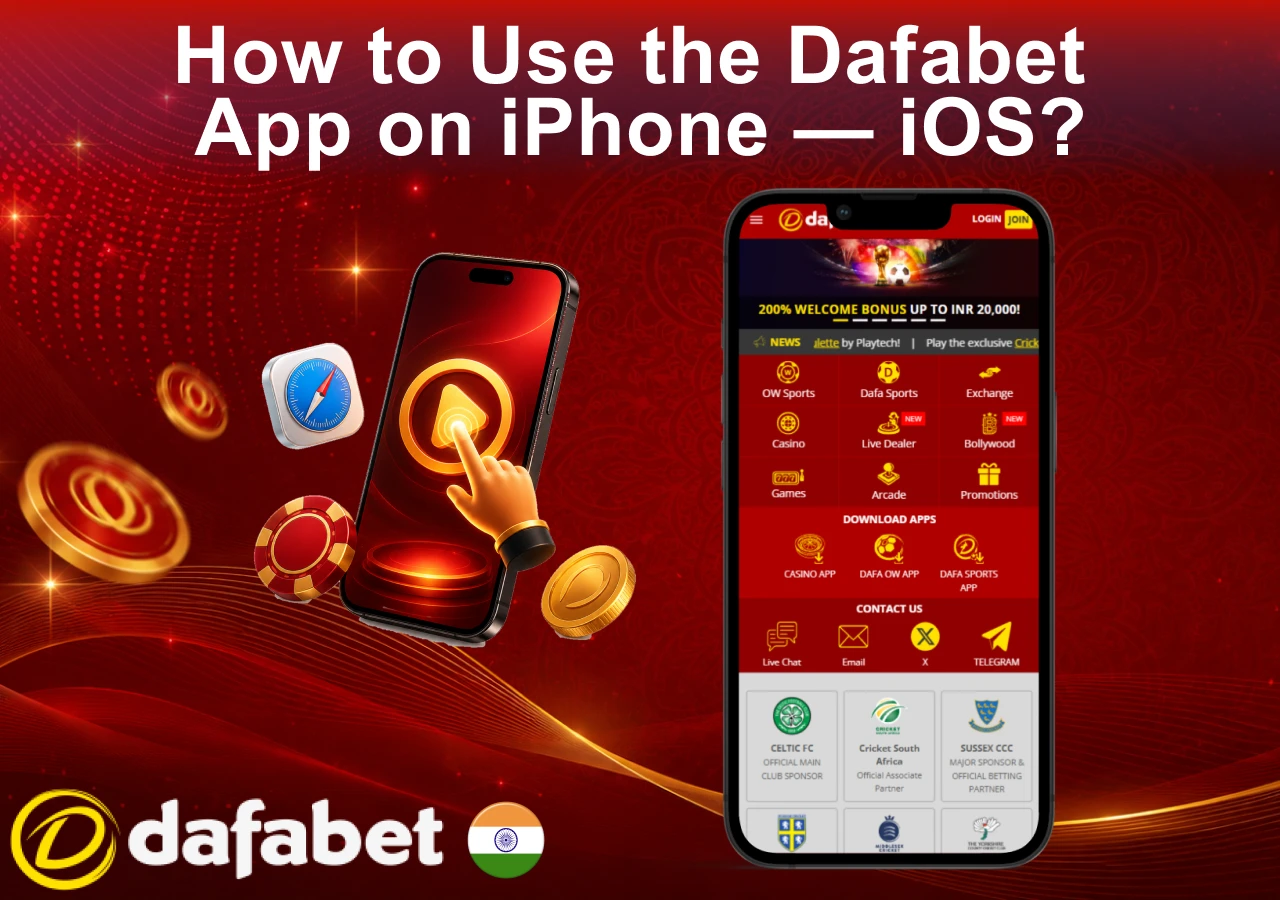 app on iOS for sports betting and casino games